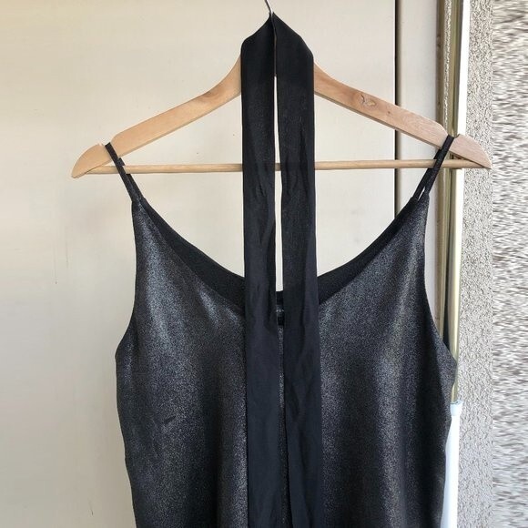 Zara Top With A Bow - Silver - Size XS - Picture 7 of 9